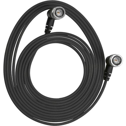 Kondor Blue - Ultra Thin 6G SDI Video cabo angular BNC (10ft) (Raven Black)