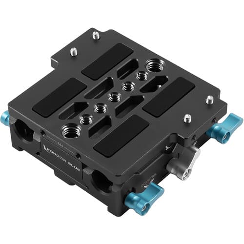 Kondor Blue - LWS ARRI Bridge placa For Cinema Cameras with Riser for ARRI Alexa Mini (Raven Black)