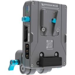 Kondor Blue - Pro V-mount placa de bateria with Swiveling Rod Block (Space Gray) - miniatura 1
