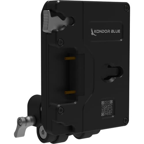 Kondor Blue - Pro Gold mount placa de bateria with Swiveling Rod Block (Raven Black)