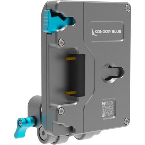 Kondor Blue - Pro Gold mount placa de bateria with Swiveling Rod Block (Space Gray)