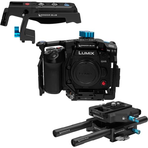 Kondor Blue - Panasonic LUMIX GH7/GH6 Cage Base Rig MKII (Raven Black)