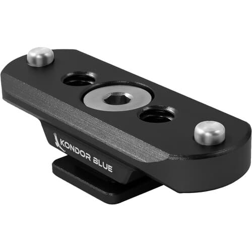 Kondor Blue - Trilho NATO to Hot Shoe Adapter for Remote gatilho alça superiors (Raven Black)
