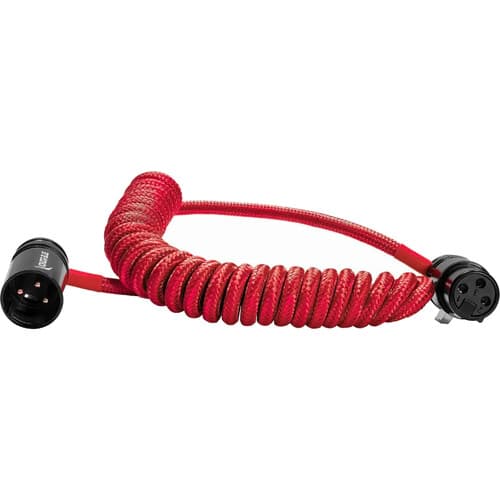 Kondor Blue - 12-61cm espiralado Low Profile angular cabo XLR (Cardinal Red)
