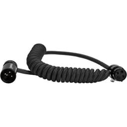 Kondor Blue - 12-61cm espiralado Low Profile angular cabo XLR (Raven Black) - miniatura 1