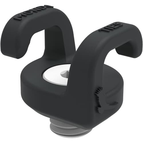 Kondor Blue - 501 Mondo Ties XL cabo Management Clips for Cameras (3/20cm) (Raven Black)