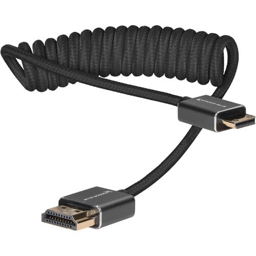 Kondor Blue - Espiralado Mini HDMI to Full HDMI (12-61cm) - Black