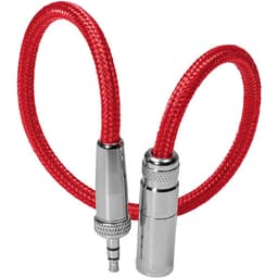 Kondor Blue - 30cm Mini XLR to 3.5mm TRS Locking Screw Plug for Lavalier/Lapels (Cardinal Red) - miniatura 1