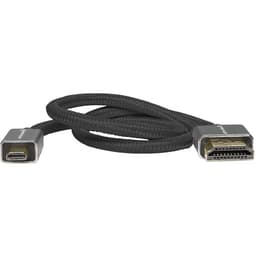 Kondor Blue - Micro HDMI to Full HDMI 41cm Straight cabo Braided (Kondor Blue) - miniatura 1