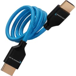 Kondor Blue - 2 FT 4K HDMI 2.0 BRAIDED BLUE cabo (Kondor Blue)(2 Feet) - miniatura 1