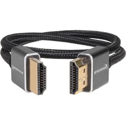Kondor Blue - HDMI to HDMI 41cm Thin Braided cabo for on Camera Monitors (Raven Black) - miniatura 1