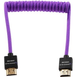 Kondor Blue - Gerald Undone MK2 Full cabo HDMI 30cm-61cm espiralado (Purple) - miniatura 1