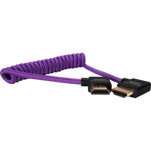 Kondor Blue - GERALD UNDONE angular Full cabo HDMI 30cm-61cm espiralado (Purple)