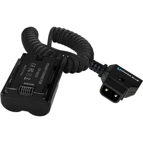 Kondor Blue - D-Tap to FUJIFILM NP-W235 cabo de bateria dummy (Raven Black)