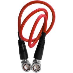 Kondor Blue - 46cm 12G SDI Straight to cabo angular for 4K 60p Camera Monitors and Transmitters (Cardinal Red)