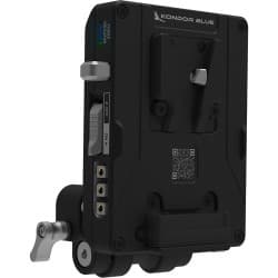 Kondor Blue - Pro V-mount placa de bateria with Swiveling Rod Block (Raven Black)