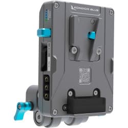 Kondor Blue - Pro V-mount placa de bateria with Swiveling Rod Block (Space Gray)