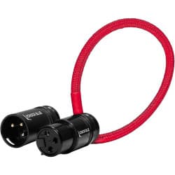 Kondor Blue - 8” Straight Low Profile angular cabo XLR (Cardinal Red)