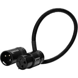 Kondor Blue - 8” Straight Low Profile angular cabo XLR (Raven Black)