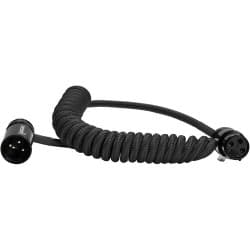 Kondor Blue - 12-61cm espiralado Low Profile angular cabo XLR (Raven Black)