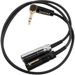 Kondor Blue - Dual Mini XLR to 3.5mm Stereo Splitter angular for C70/6K Pro/Rode