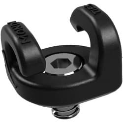 Kondor Blue - Mondo Ties cabo Management Clips for Cameras (1/10cm-20) ( 10 pack / Raven Black)