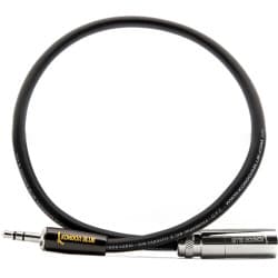 Kondor Blue - 36cm Mini XLR macho to 3.5mm Mono Mini Plug cabo for RODE Audio