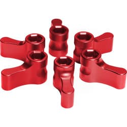 Kondor Blue - Replacement Knob pack (6-pack) (Cardinal Red)