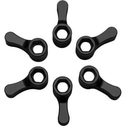 Kondor Blue - Replacement Knob pack (6-pack) (Raven Black)