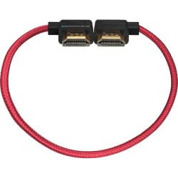 Kondor Blue - 12” angular to Left Angle Full HDMI Straight cabo (Cardinal Red)