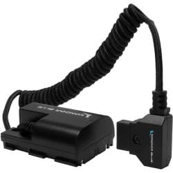 Kondor Blue - D-Tap to Canon LPE6 NH cabo de bateria dummy (Raven Black)