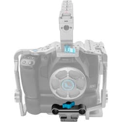 Kondor Blue - 15MM Gray Rail Block Adapter for BMPCC 6K Pro grip de bateria Cage (Space Gray)