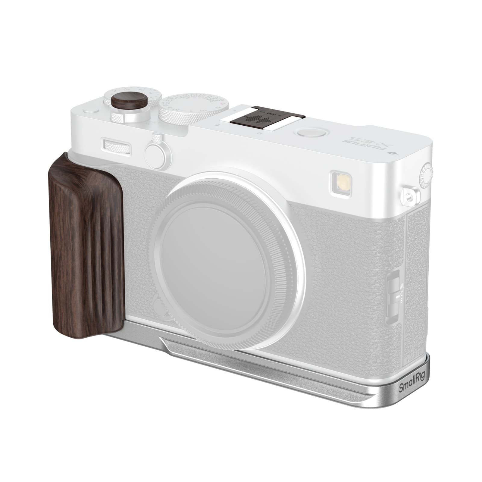 SmallRig wood L-bracket X-E5 prata SKU 6236 frente