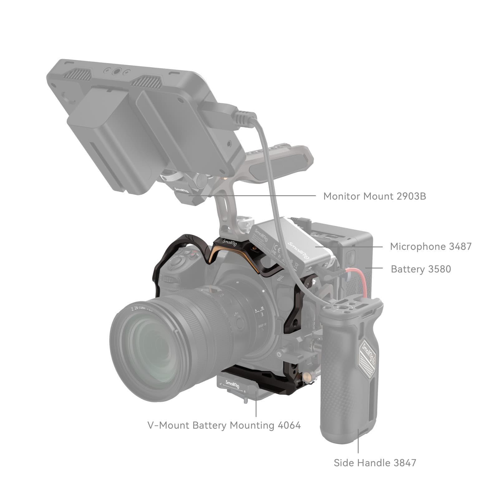 SmallRig Cage Z8 NightEagle SKU 4316B frente