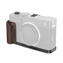 SmallRig - L-Shaped Mount Plate with Wooden Handle for FUJIFILM X-E5 （Black)6237