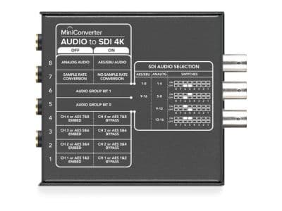 Blackmagic Design - Miniconversor Áudio para SDI 4K - imagem 3