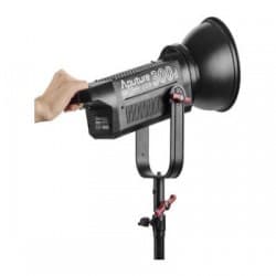 Aputure LS 300d - Kit de luz LED com Placa de Bateria Gold Mount
