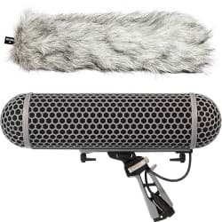 Rode - Blimp Windshield and Rycote Shock Mount Suspension System for Shotgun Microphones