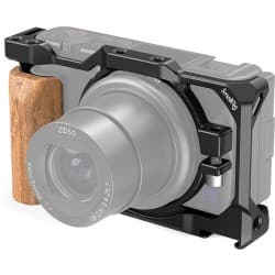 SmallRig - Gaiola para Câmera com Punho de Madeira para Sony ZV1