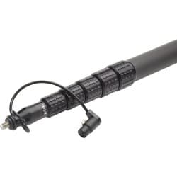 K-Tek KP9CCR - Vara de Boom de 6 seções e Cabo Interno XLR (Grafite)