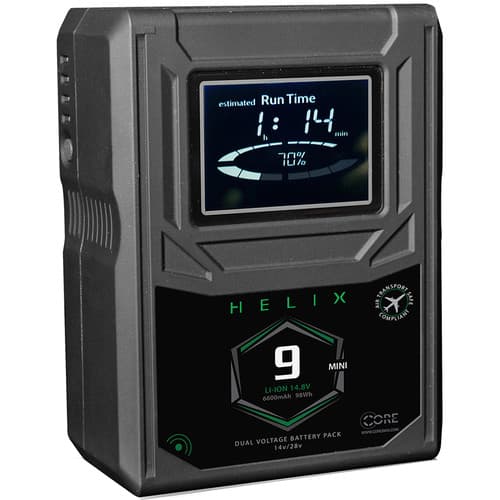 Core SWX - Helix 9 Mini 98Wh Bateria de Dupla Voltagem (V-Mount)
