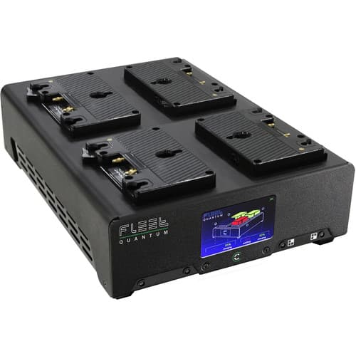 Core SWX - Carregador FLEET Quantum de 4 Posições com Tela LCD Colorida Touchscreen (Gold Mount)