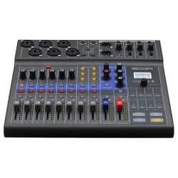 Zoom LiveTrak L-8 - Mixer Digital Portátil de 8 Canais e Gravador Multipista