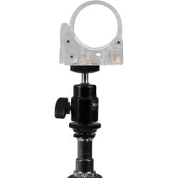 Nanlite - Clipe de Policarbonato Transparente e Mini Cabeça de Bola com Adaptador de Sapata para Pavotube