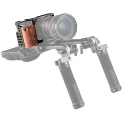 SmallRig - Gaiola para Câmera com Alça de Madeira para Sony a6000/a6300