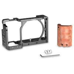 SmallRig - Gaiola para Câmera com Alça de Madeira para Sony a6000/a6300