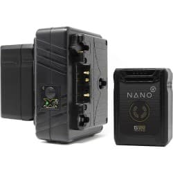 Core SWX - Kit de 2 baterias NANO Micro 147Wh com Carregador Duplo de Viagem (Gold Mount)
