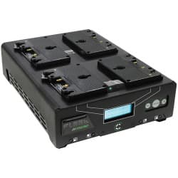Core SWX - Carregador Quádruplo Digital Fleet Micro 3A habilitado para VoltBridge para Baterias Gold Mount