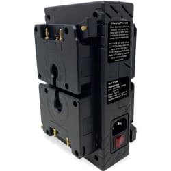 Core SWX - Carregador Rápido Compacto de Bateria Quádrupla Micro (Gold Mount)