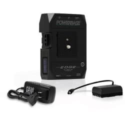 Core SWX - Bateria Powerbase EDGE com Cabo DMW-BLF19 e ​​Carregador D-Tap